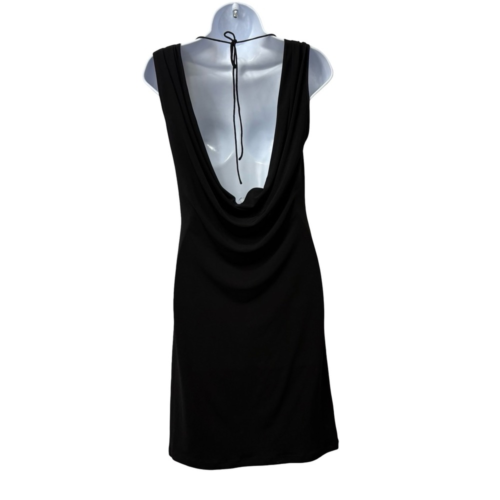 Y2K Style Spense Little black Dress Cowl Neck/Back‎ Size Small